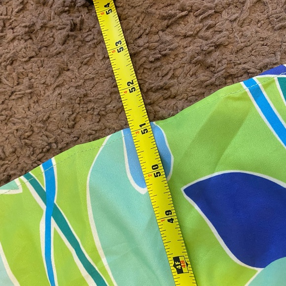 2 FOR $25Lime Green Printed Maxi Dress Smocked Flowy Sleeveless Tie Straps S M - Picture 6 of 7